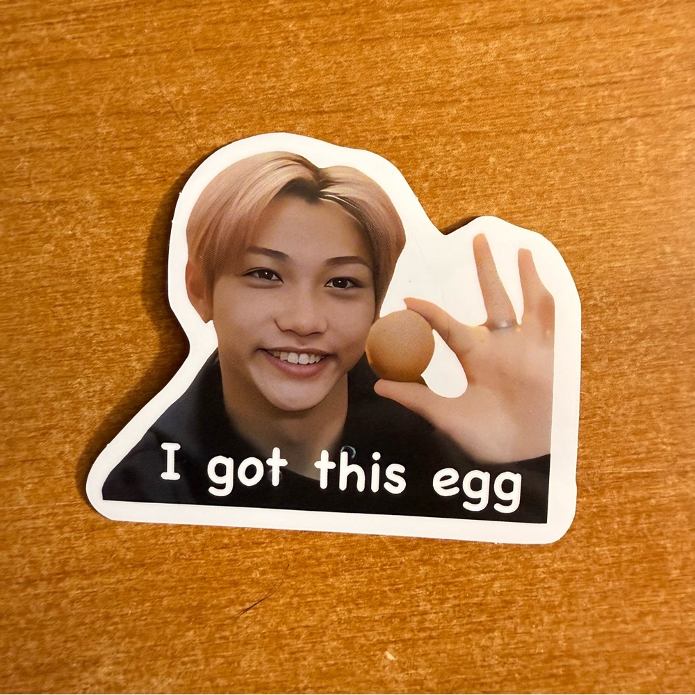 Funny‎ Sticker with Egg Design